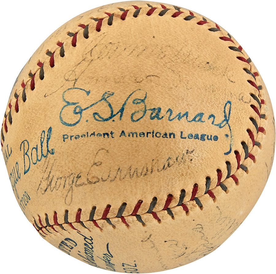 - 1929 World Champion Philadelphia Athletics Team Signed Baseball