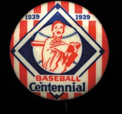 1939 Centennial Baseball Pin