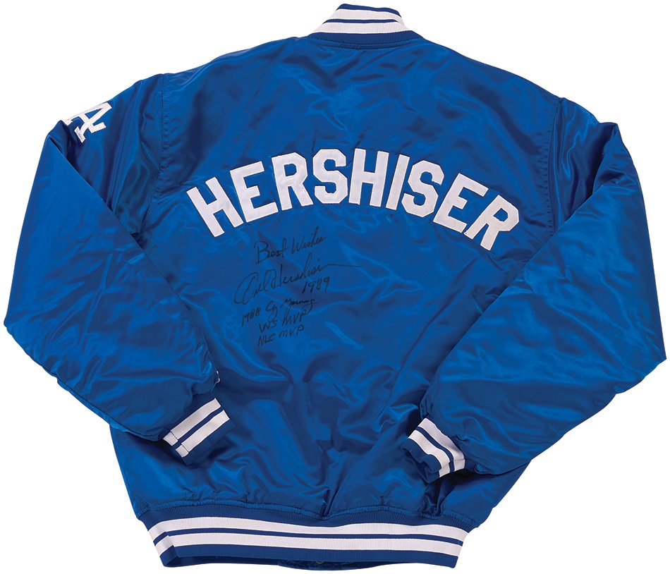 Baseball Equipment - 1989 Orel Hershiser Los Angeles Dodgers Signed Warmup Jacket