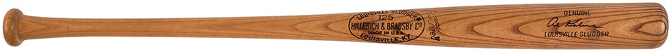 Baseball Equipment - 1974 Al Kaline Game Used Bat