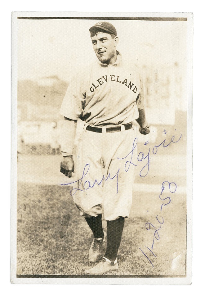 Baseball Autographs - Nap (Larry) Lajoie Signed George Burke Photograph