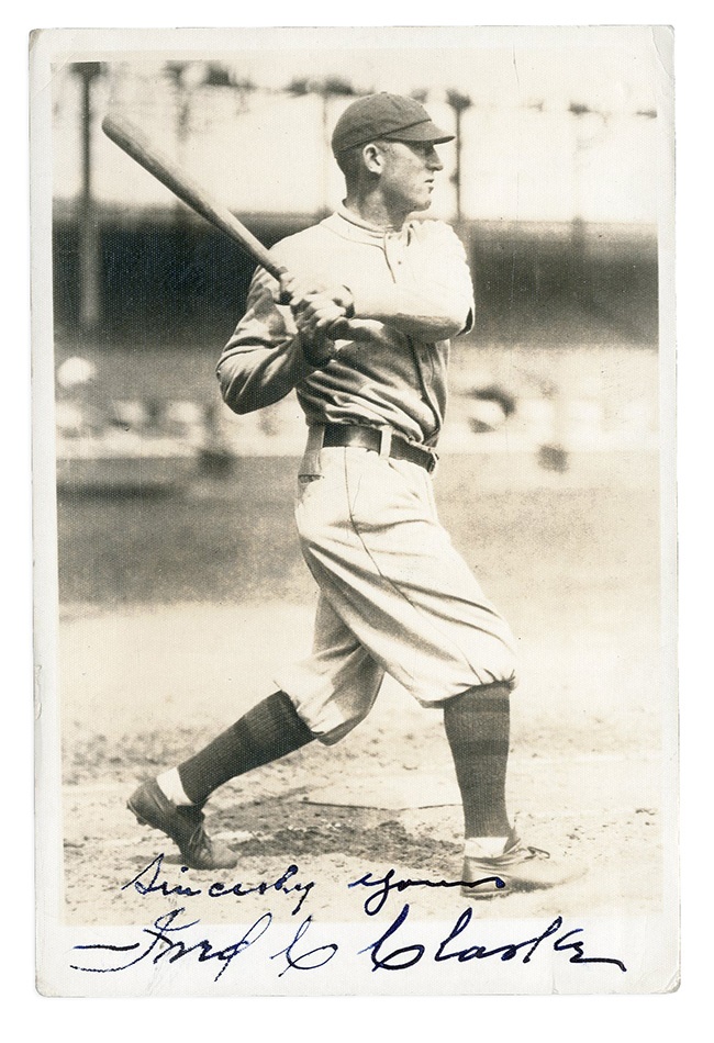Baseball Autographs - Fred Clarke Signed George Burke Photograph