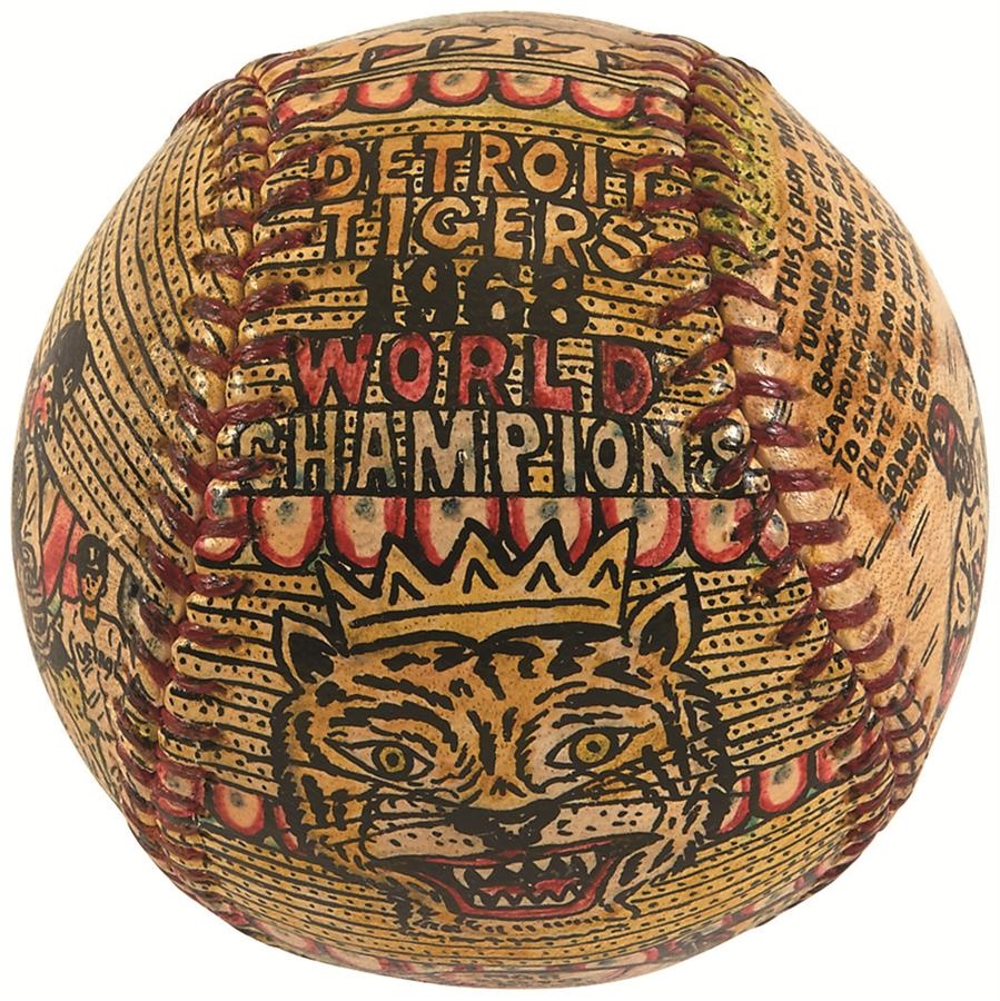 Sports Fine Art - 1968 World Champion Detroit Tigers Baseball by George Sosnak