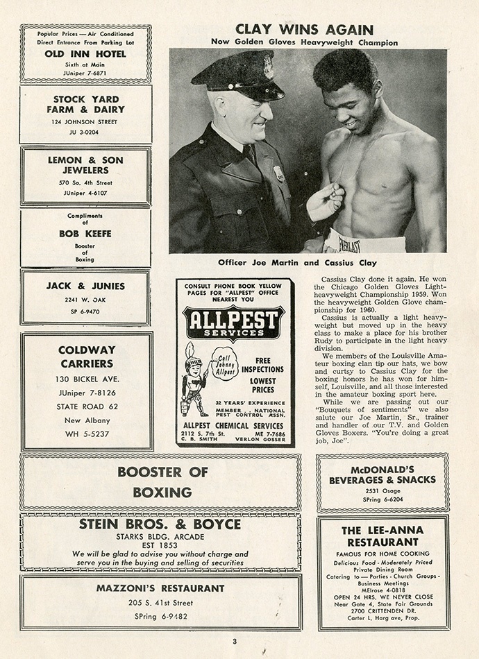 Muhammad Ali & Boxing - Investment Grade 1960 Cassius Clay Golden Gloves Magazine