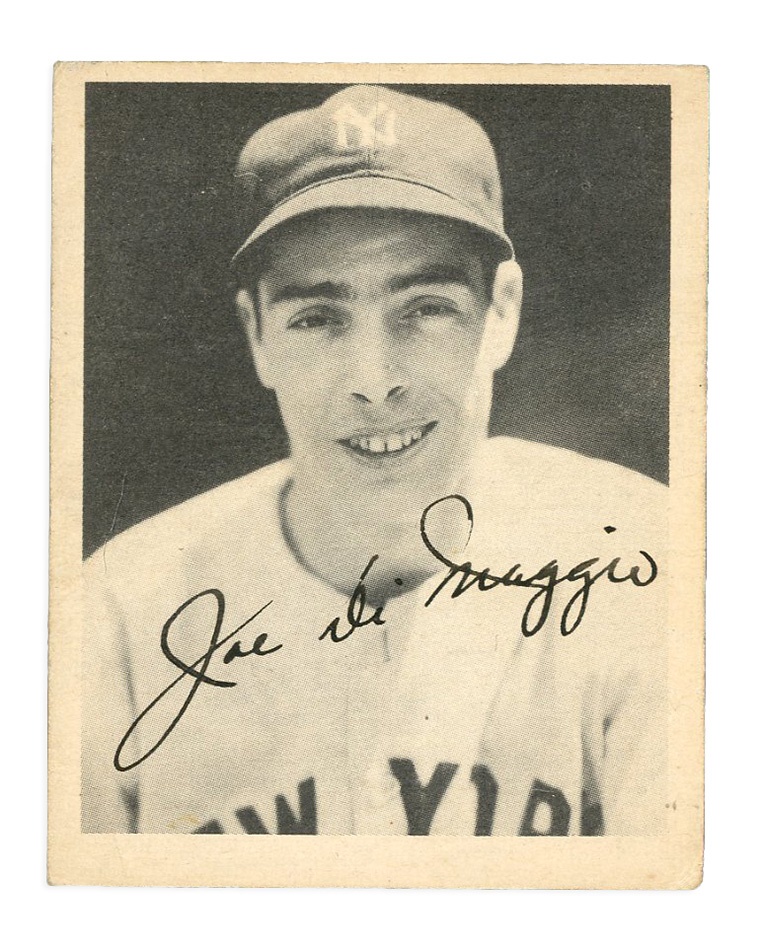 - High Grade 1939 Play Ball Joe DiMaggio Vintage Ghost Signed Card
