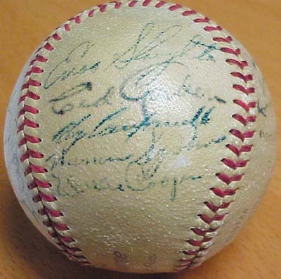 - 1949 National League All-Star Team Signed Baseball from Jackie Robinson Estate