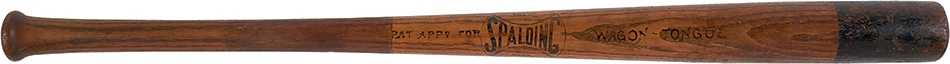 Baseball Equipment - 1890s Spalding Wagon Tongue Bat