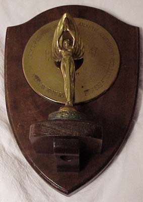 - 1947 Rookie Jackie Robinson Figural Trophy Plaque
