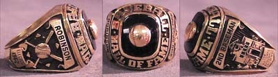 - Jackie Robinson Hall of Fame Ring