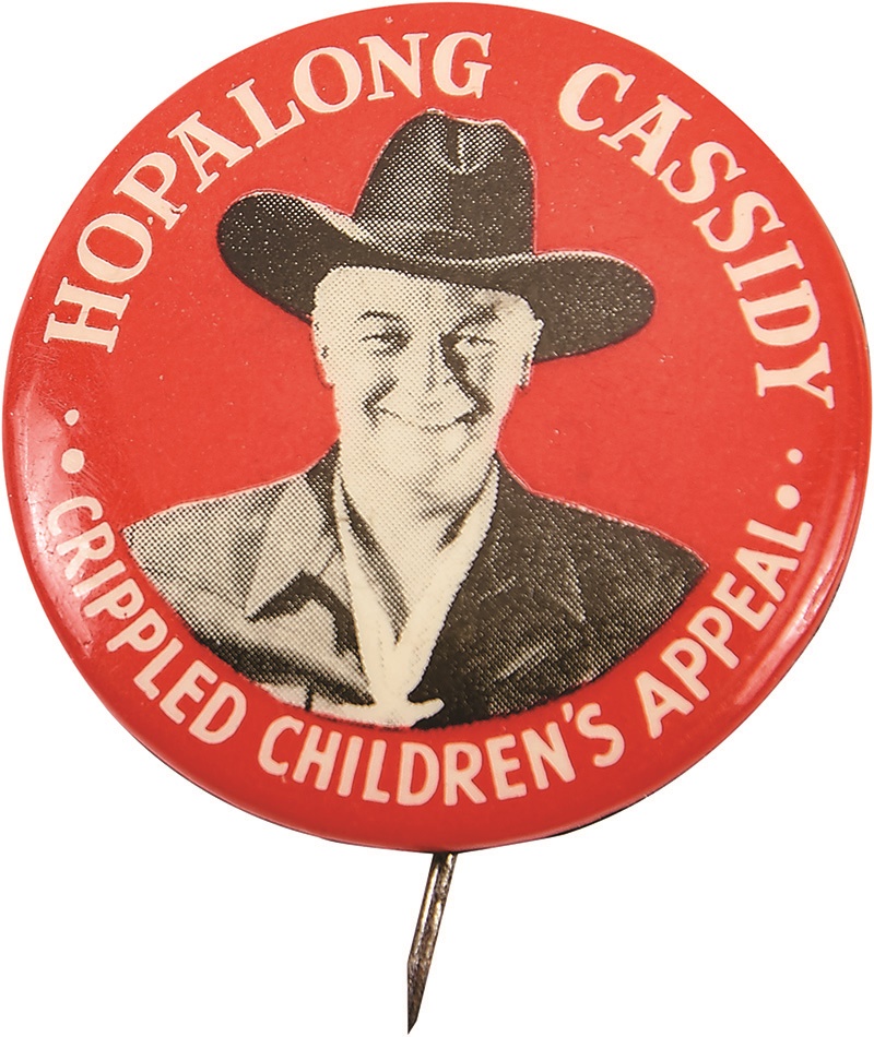 - 1950 Hopalong Cassidy Rare Pinback