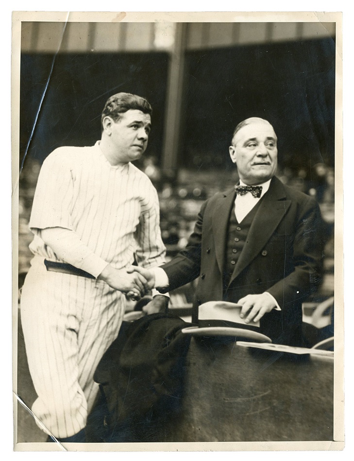 Ruth and Gehrig - First World Series Game in Yankee Stadium