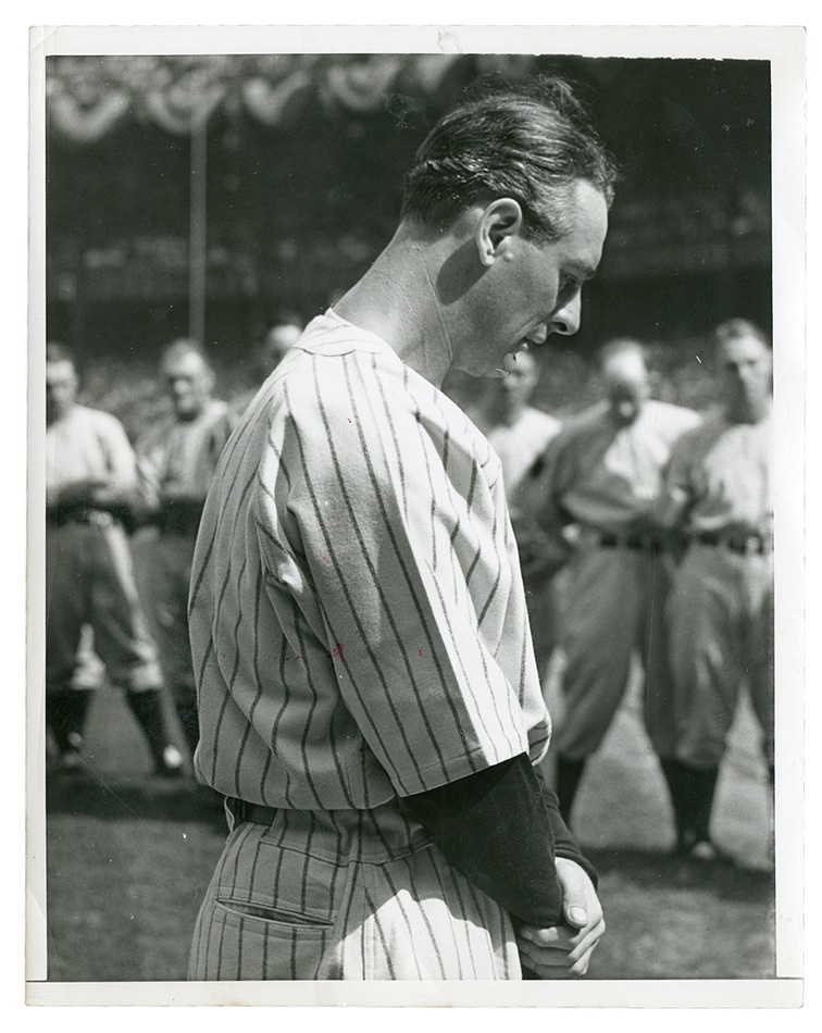 Ruth and Gehrig - Lou Gehrig Day Photograph