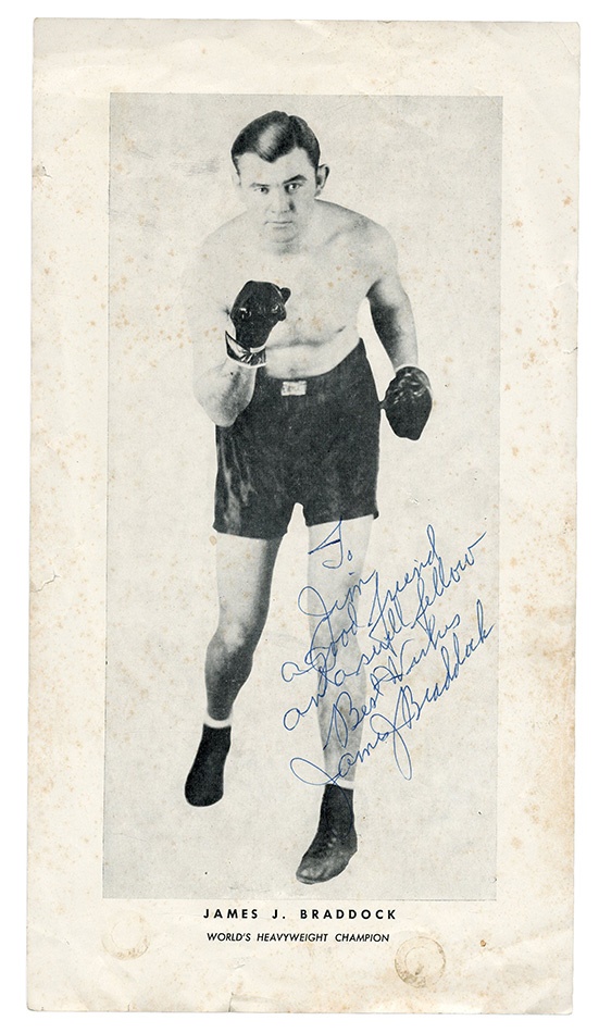 Muhammad Ali & Boxing - James J. Braddock Signed Print