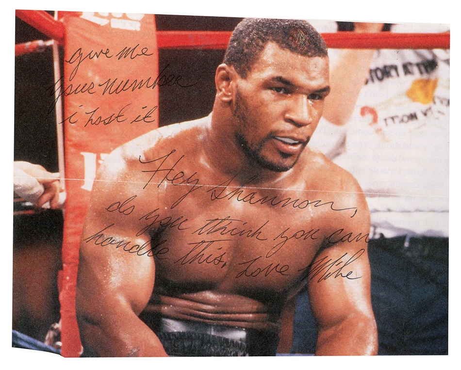 Muhammad Ali & Boxing - Mike Tyson Prison Letters & "Do You Think You Can Handle This" Signed Photograph