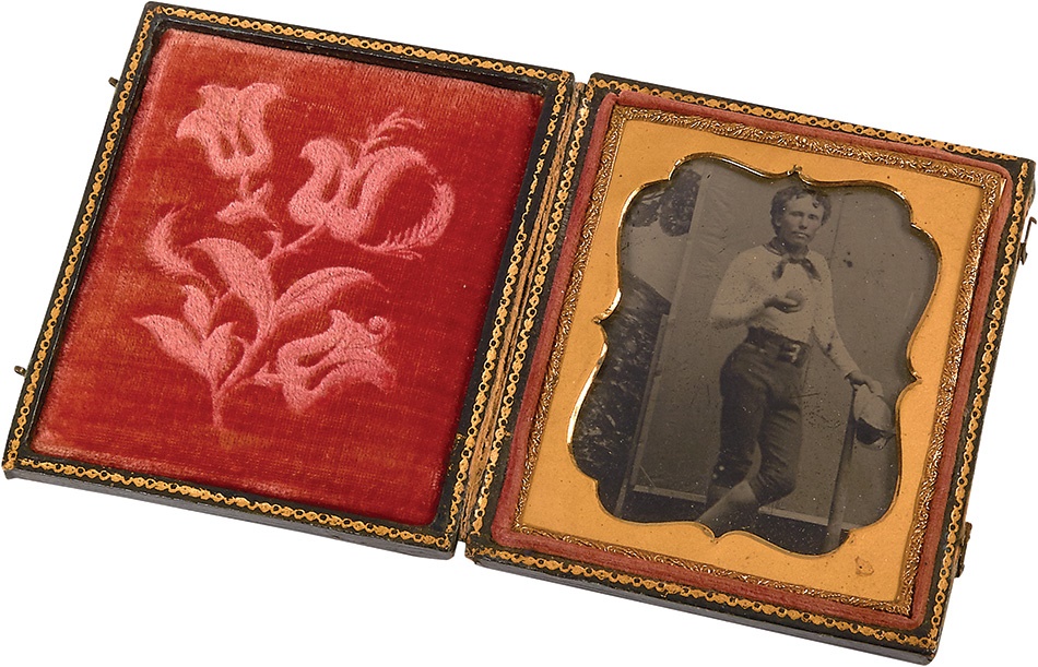19th Century - 1880s Baseball Tintype in Case