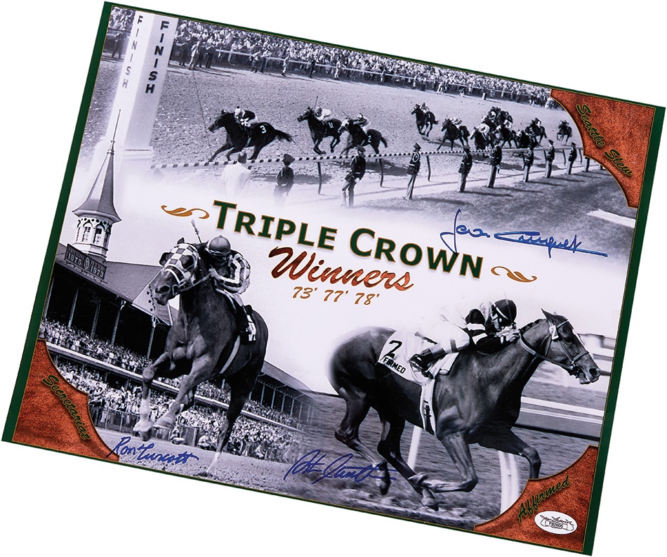 Horse Racing - Triple Crown Winner 11 x 14" Signed Photo