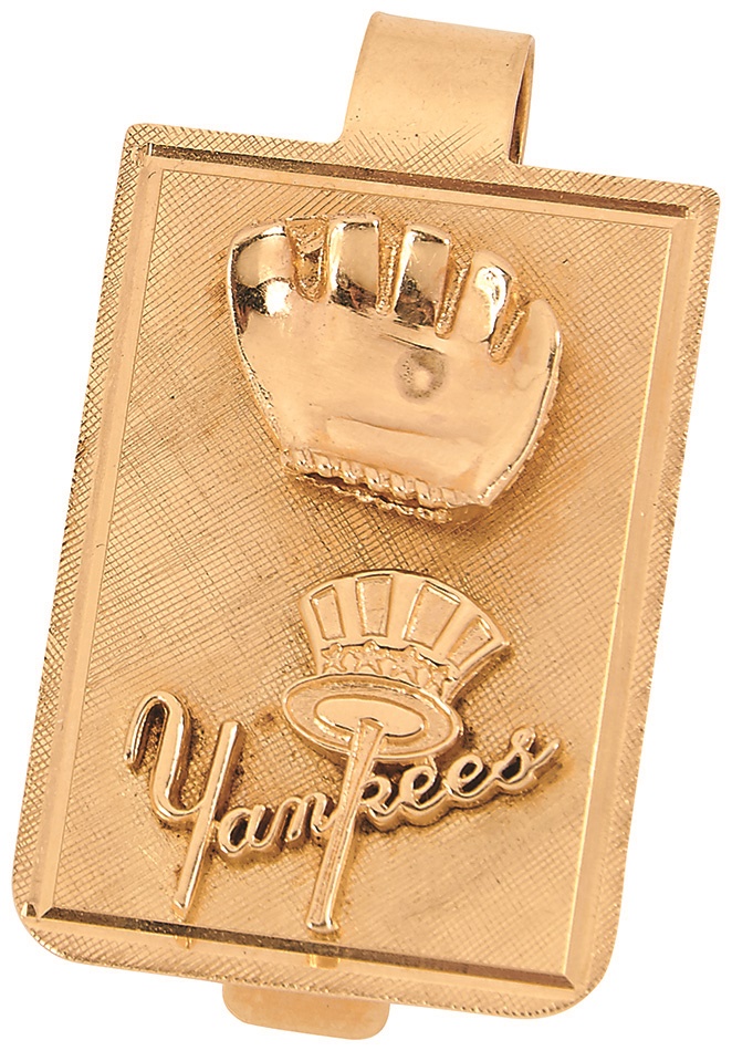 NY Yankees, Giants & Mets - 1960s NY Yankees 14K Gold Money Clip