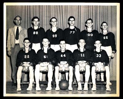 - Late 1940's Mickey Mantle Basketball Photograph (8x10")