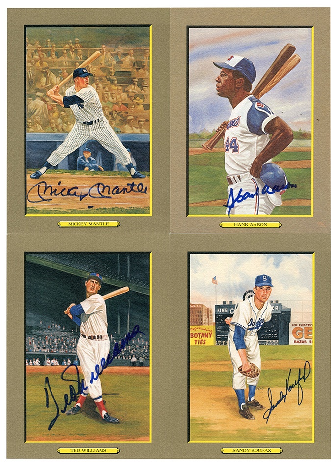 Perez Steele Great Moments Signed Collection Including Mantle, Williams & Koufax (50)