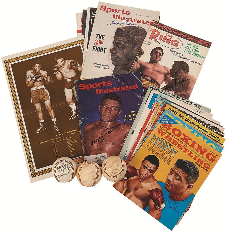 Muhammad Ali & Boxing - Floyd Patterson Autograph Collection (24) ex-Floyd Patterson Estate