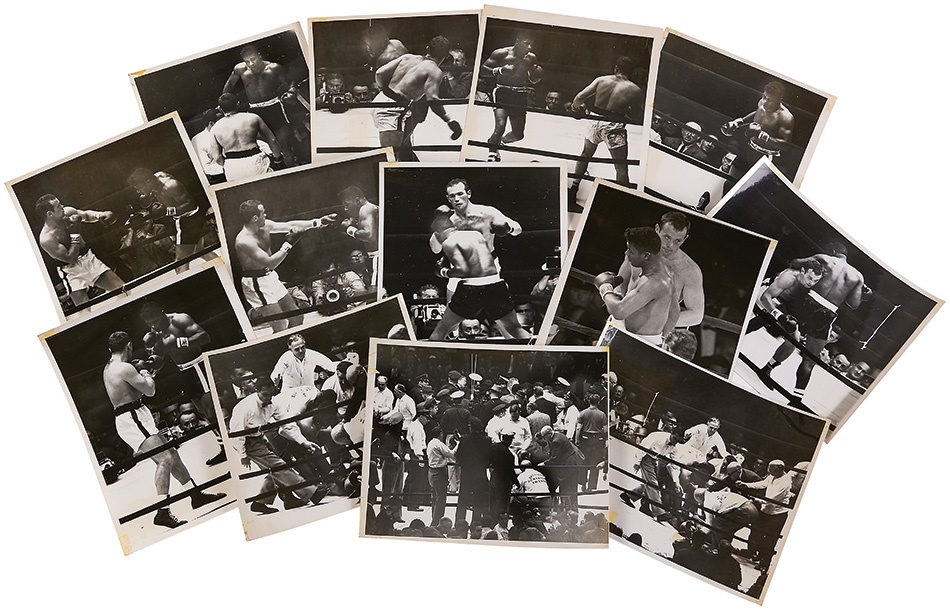 Muhammad Ali & Boxing - Fourteen Patterson-Johnsson II Ring Action Photographs (ex-Floyd Patterson Estate)