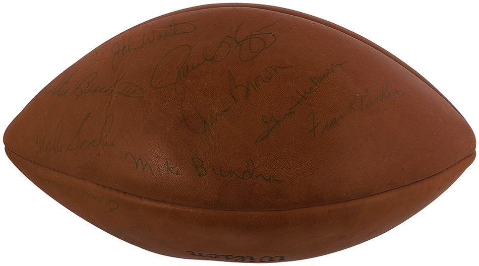 1964 World Champion Cleveland Browns Signed Football