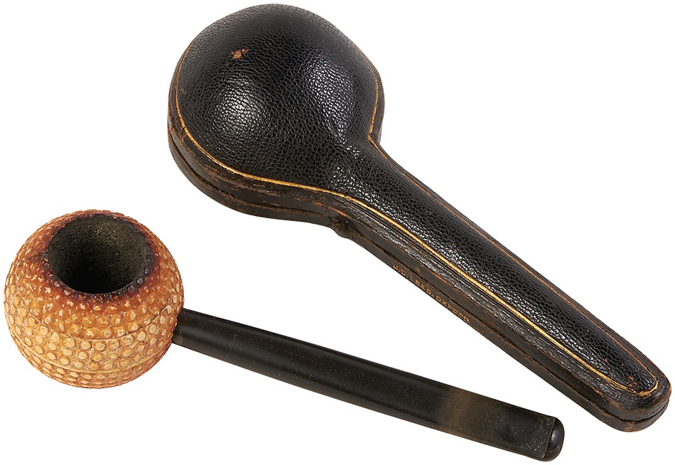 Early Dimpled Ball Golf Pipe