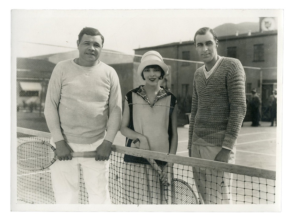 Ruth and Gehrig - 1920s Louise Brooks, Babe Ruth and Bill Tilden Wire Photograph
