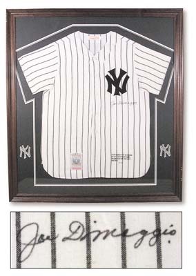 - Joe DiMaggio Signed Jersey (39x43" framed)