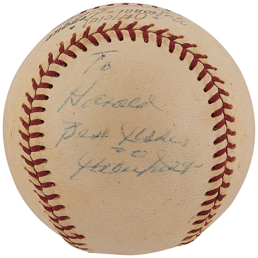 - 1950s Willie Mays Vintage Single Signed Baseball