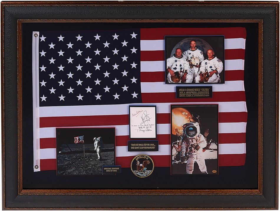 - Apollo 11 Astronauts Signed Shadowbox With Neil Armstrong