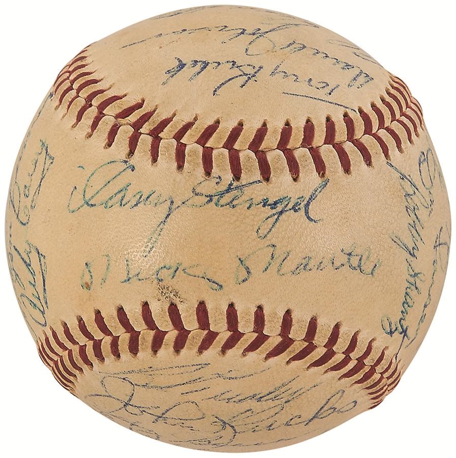 NY Yankees, Giants & Mets - 1957 New York Yankees Team Signed Baseball