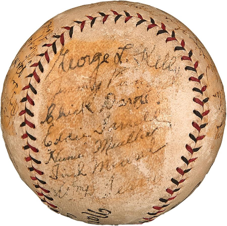 - 1926 NY Giants Team Signed Baseball