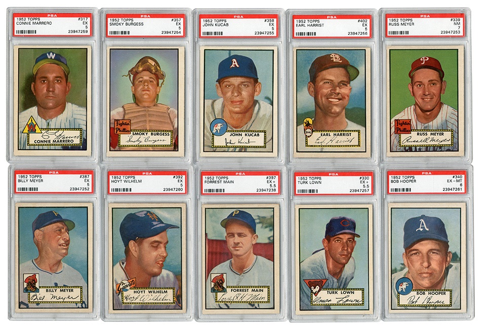 - 1952 Topps High Numbers PSA Graded (10)