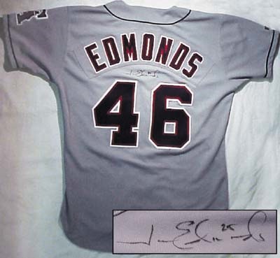 - 1993 Jim Edmonds Game Worn Rookie Jersey