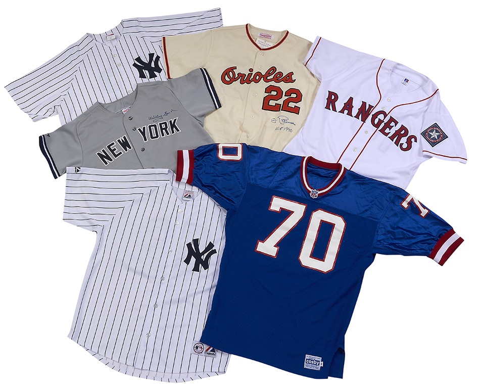 Baseball Autographs - Signed Jersey Collection Including Palmer and Ford (6)