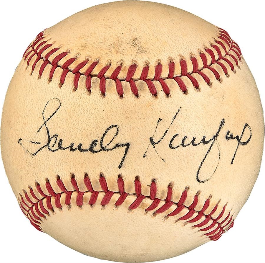 - Sandy Koufax Signed Signed Baseball