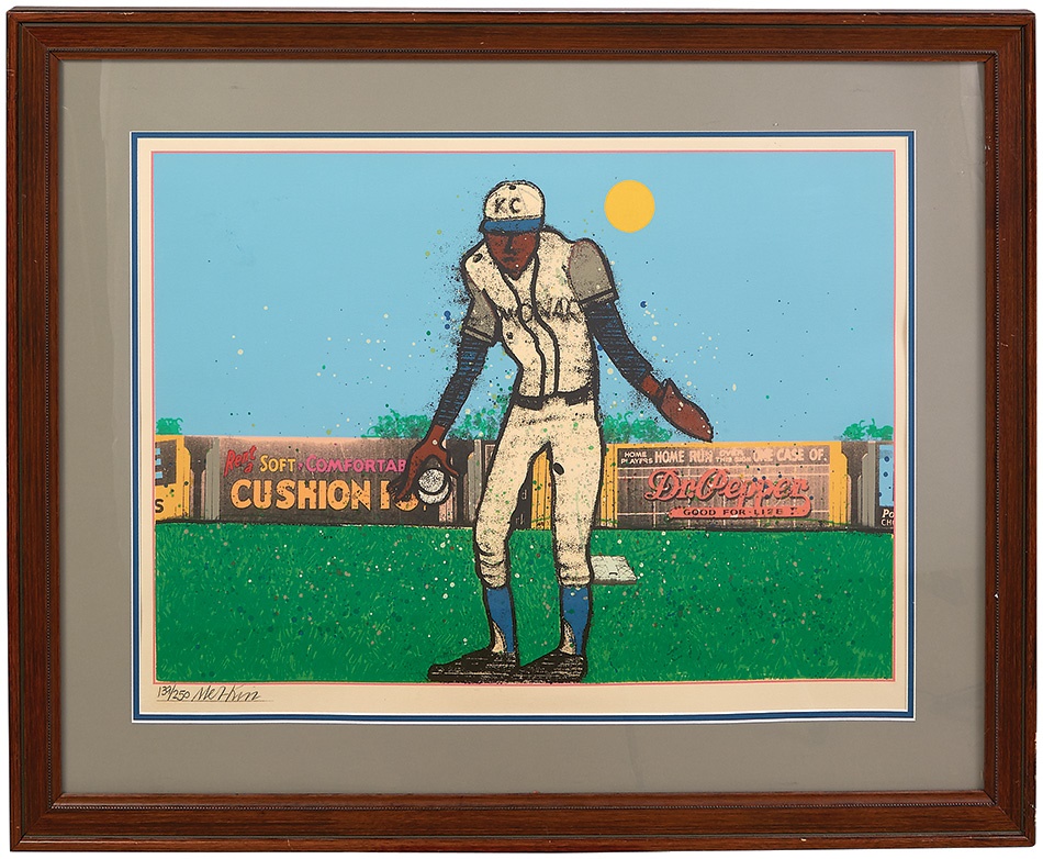 Sports Fine Art - Satchel Paige by Richard Merkin