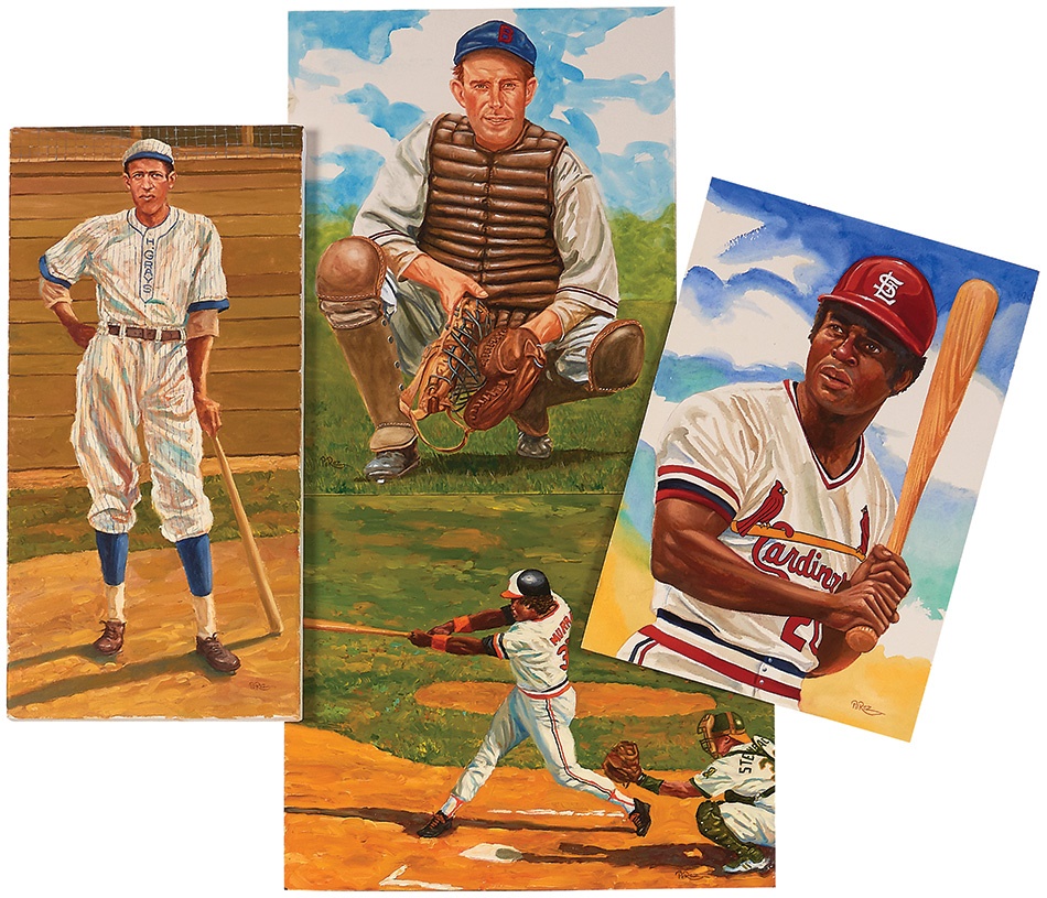 Sports Fine Art - Four Dick Perez Paintings