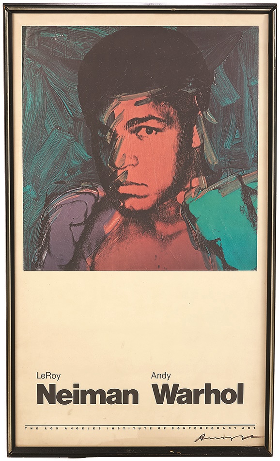- Muhammad Ali Rare Neiman-Warhol Joint Exhibition Poster Signed by Andy Warhol
