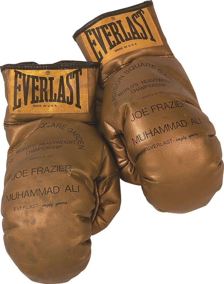 Muhammad Ali & Boxing - 1971 Ali vs. Frazier I Promotional Gloves