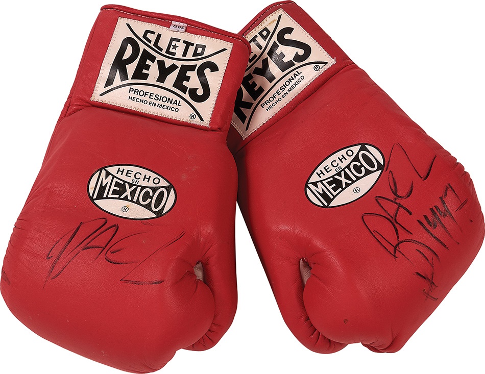 Muhammad Ali & Boxing - 1997 Jorge Paez Fight Worn Gloves