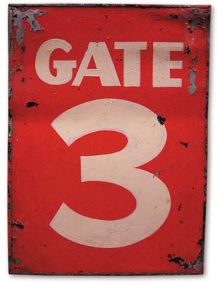 - Crosley Field Gate 3 Sign (17x24")