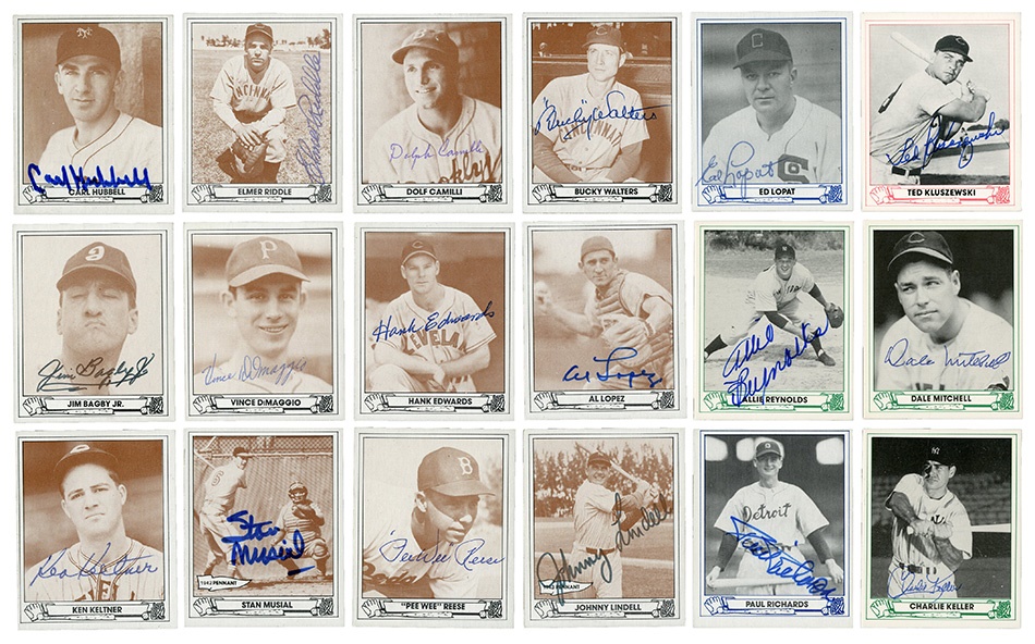 Baseball Autographs - TCMA Play Ball Partially Signed Card Set (228 Signed)