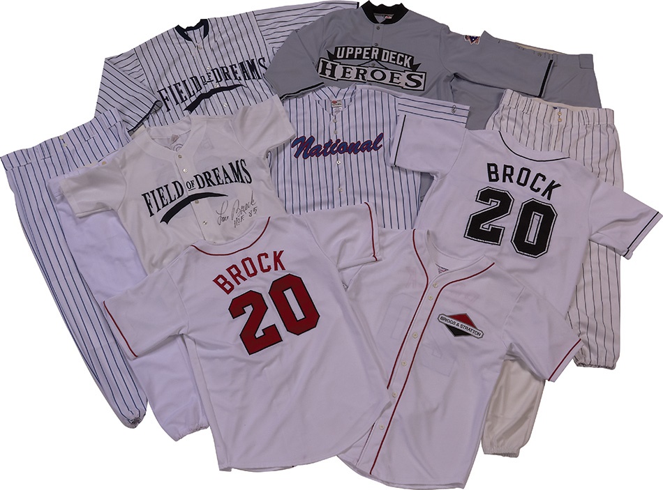 - Lou Brock Game Worn Old Timers Uniforms (7)