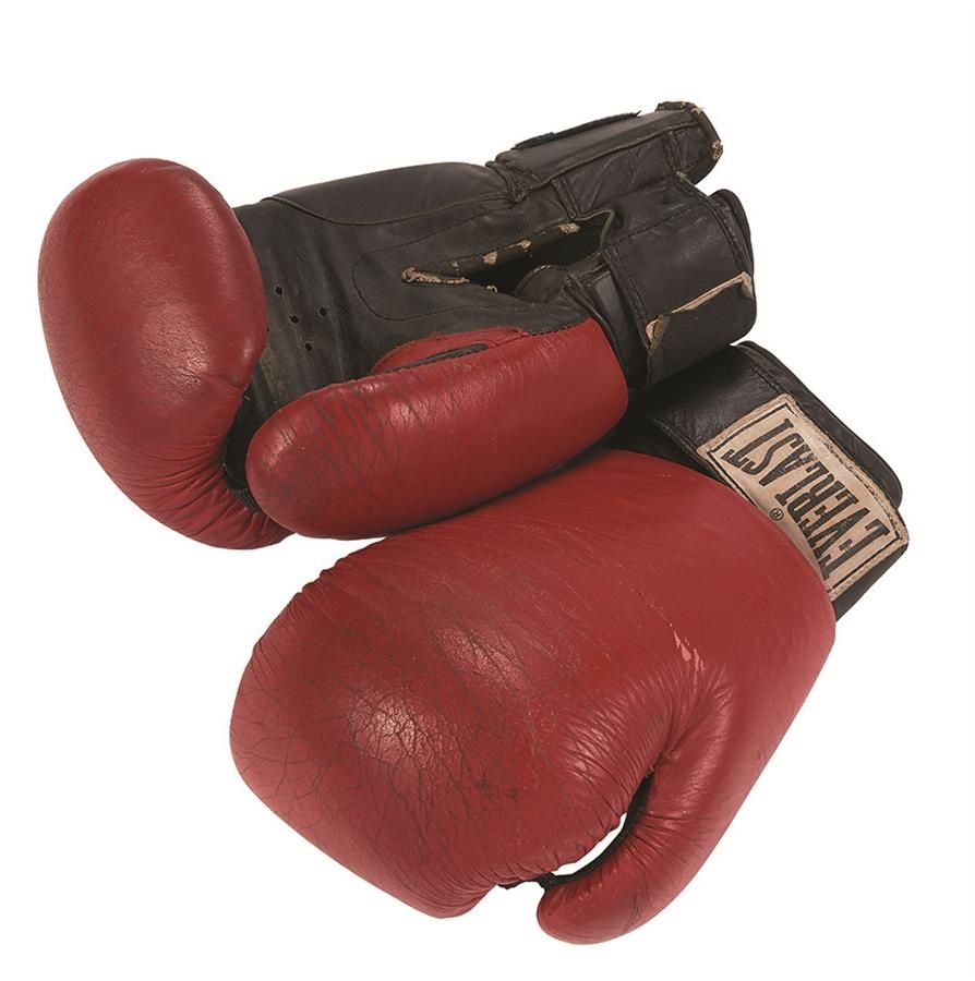 Muhammad Ali & Boxing - Rocky II thru IV Movie Worn Gloves from Ellis Props