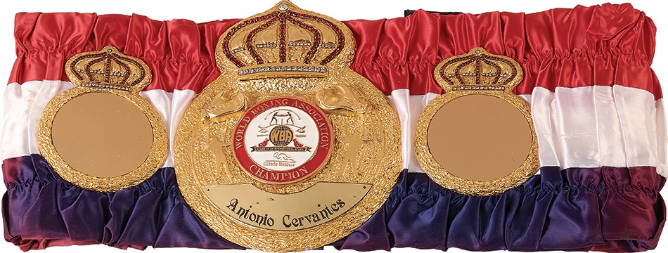 Muhammad Ali & Boxing - Antonio Cervantes Championship Belt