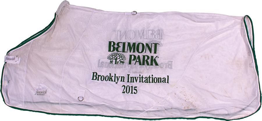 Horse Racing - 2015 Brooklyn Handicap Championship Fly Sheet/Blanket of Coach Inge