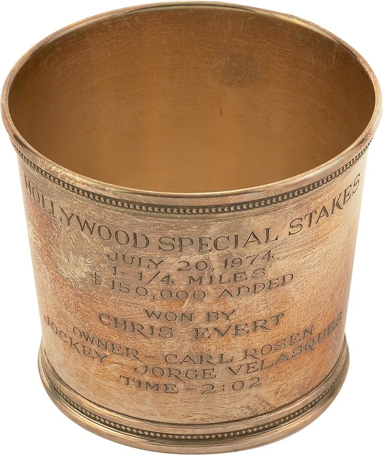 The Jorge Velasquez Horse Racing Collection - "Chris Evert" 1974 Hollywood Special Tiffany Cup