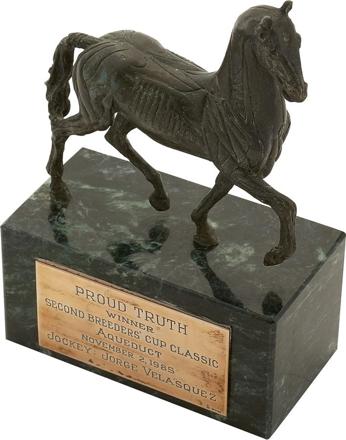The Jorge Velasquez Horse Racing Collection - "Proud Truth" 1985 Breeder's Cup Classic Trophy